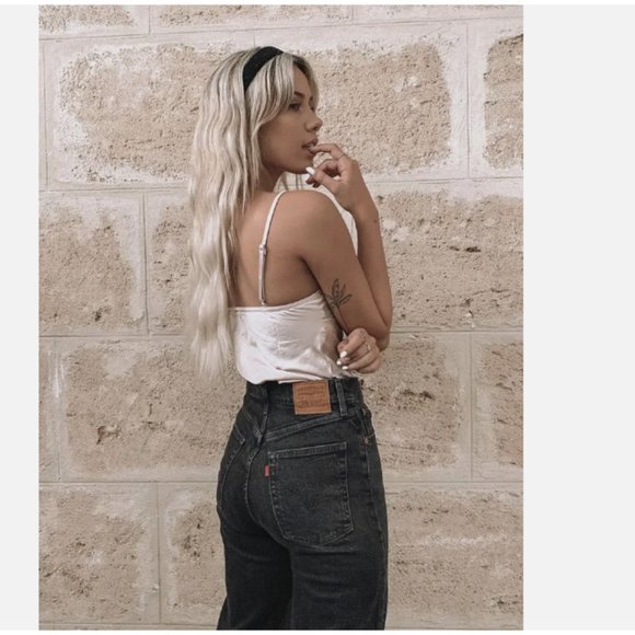 Levi's Ribcage Straight Ankle Jeans Feeling Cagey Black - Picture 2 of 10